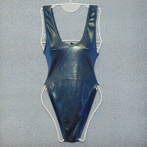 JValentine Metalic Silver Swimsuit S/M
